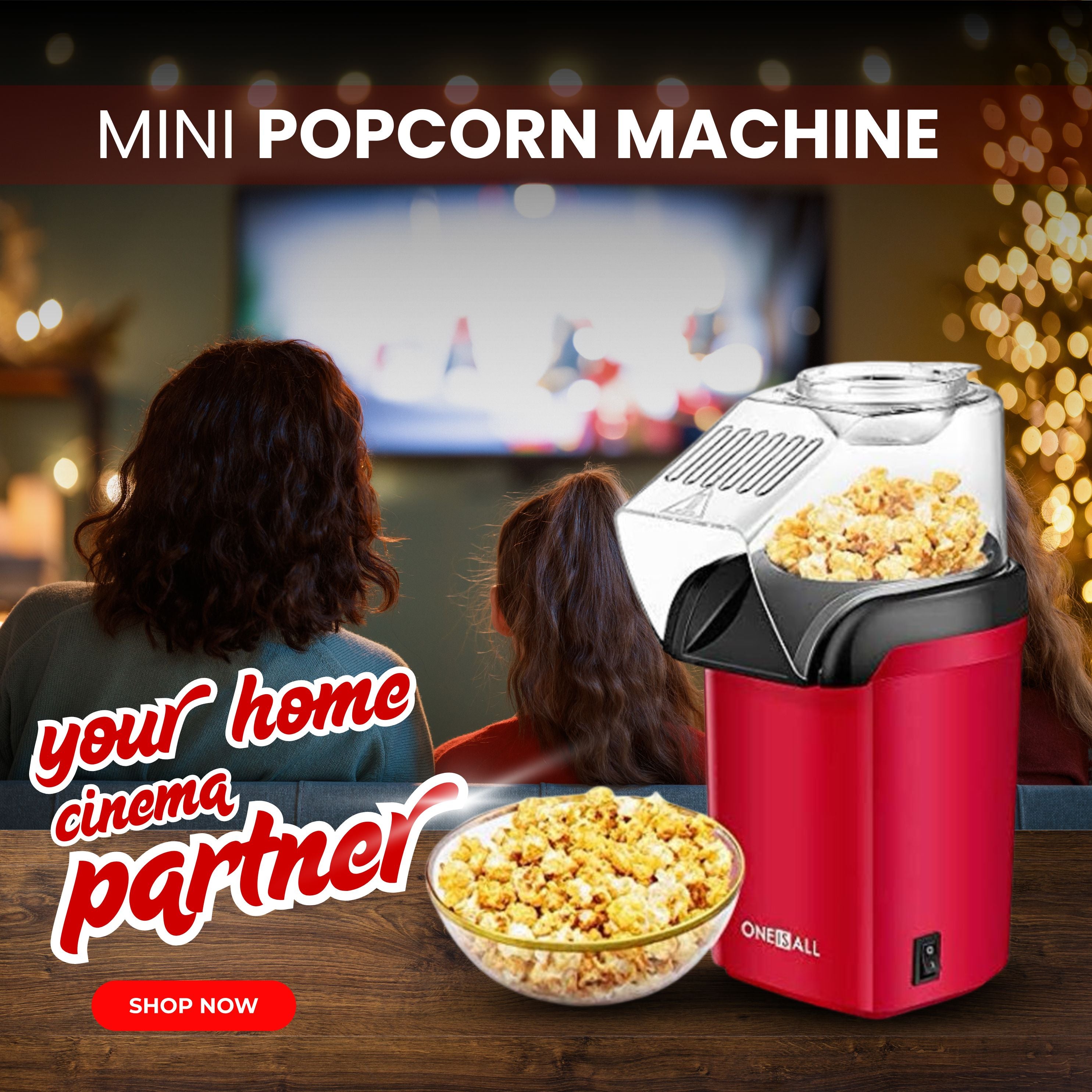 Mini Popcorn Machine UAE | Oil-Free Healthy Popcorn Machine