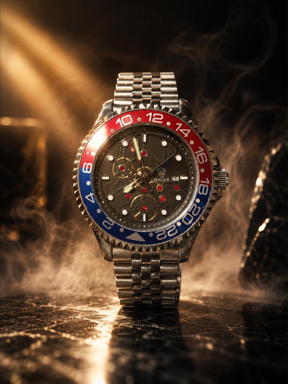 Luxury Skeleton Stainless Steel Men’s Watch