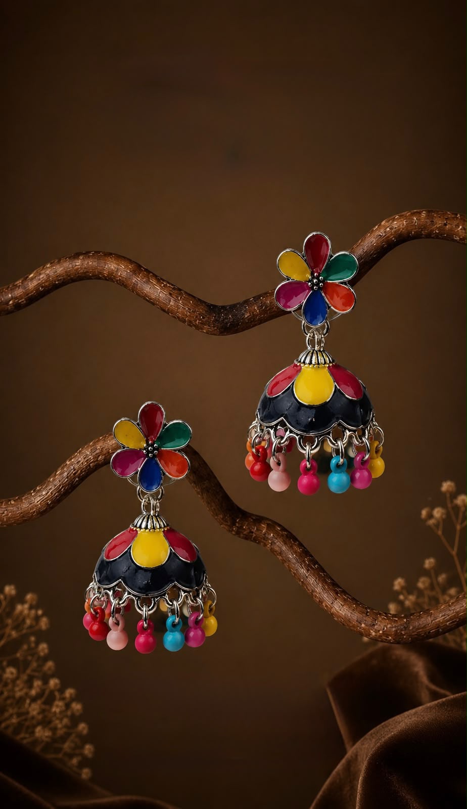 Floral Jhumka