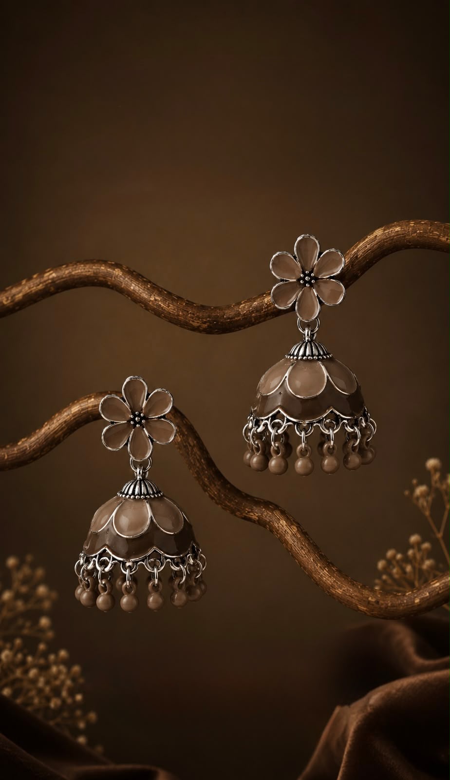 Floral Jhumka
