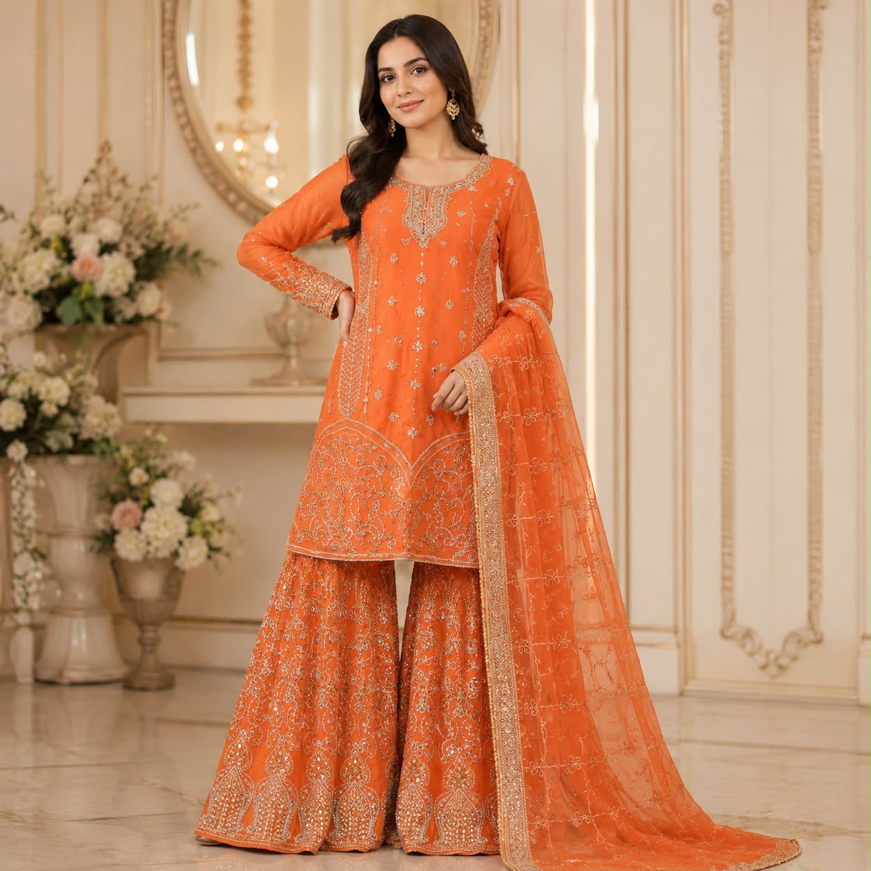 Hyyas 6 Kali Gharara 3-pice
