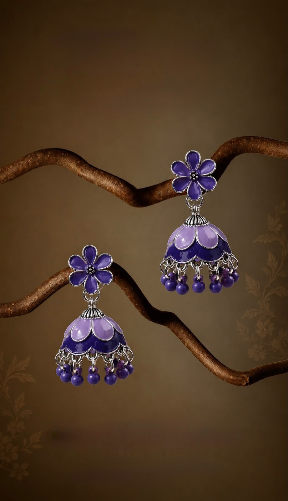 Floral Jhumka